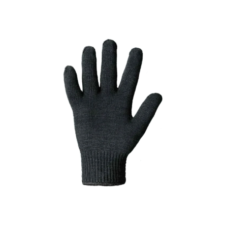 Перчатки б/точки черные дв. 7кл (540) - 1