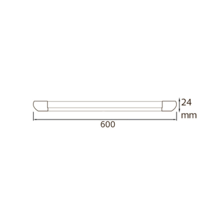 Светильник линейный HOROZ Electric TETRA/SQ-27 27W 4200К 1890Lm 600мм, 052-005-0060-030