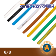 Трубка термоусаживаемая (ТУТ), АСКО-УКРЕМ, d - 6/3 мм., коричневая, A0150040320