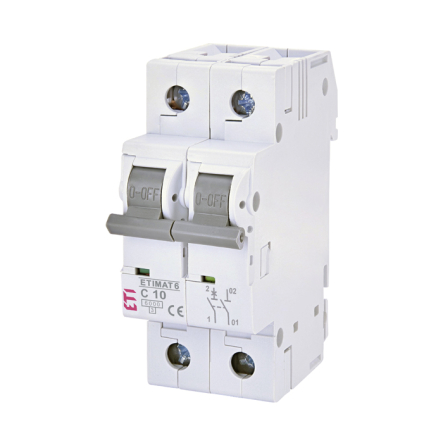 Автоматичний вимикач ETI 6 1P+N з 10А (6 kA) 2142514 - 1