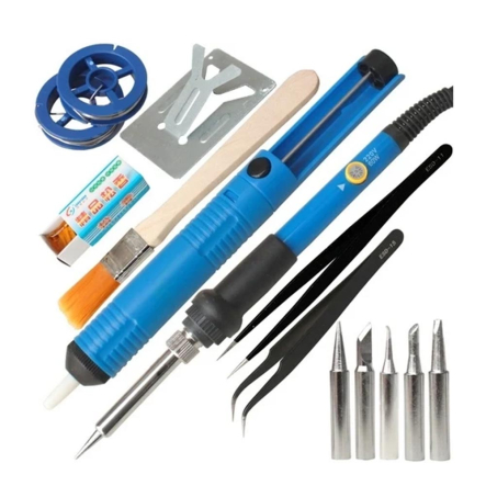 Набір HandsKit 15 предметів (паяльник із регулюванням температури + аксесуари) - 1