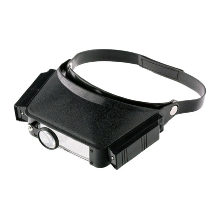 Лупа с дополнительными линзами, с подсветкой, для крепления на голове SPARTA - 1