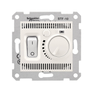 Терморегулятор для теплої підлоги 10А-230В Schneider Electric Sedna, слонова кістка, SDN6000323