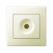 Розетка Lezard LESYA ТВ проходная, крем, 705-0303-129