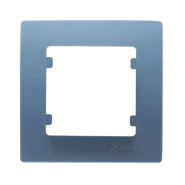 Рамка одинарна горизонтальна Makel Lillium Natural Kare, синя, 32092701