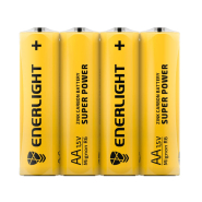 Батарейка ENERLIGHT Super Power AA FOL 4, соль