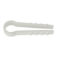 Дюбель-хомут АСКО-УКРЕМ круглий 10мм, білий (уп.100шт)