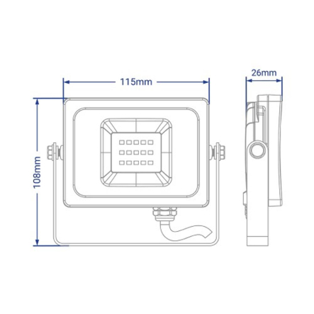 Прожектор светодиодный Feron LL-991 10W 6400K IP65 230V