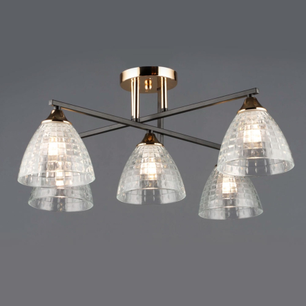 Люстра SIRIUS B A4426/5 BK+FGD - 1