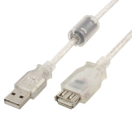 Удлинитель Cablexpert CCF-USB2-AMAF-TR-0.75M, USB 2.0, AM/AF, 0.75 м, феррит - 1