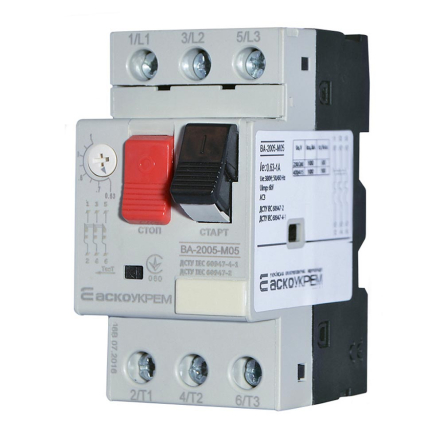 Автоматический выключатель защиты двигателя АСКО-УКРЕМ ВА-2005 М05, 0,63-1А, A0010050017