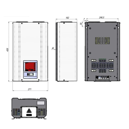 Стабилизатор напряжения Элекс Ампер У 12-1-40 V2.1 симистор  40А 9,0 кВт 100В-295В  +_ 3,5%