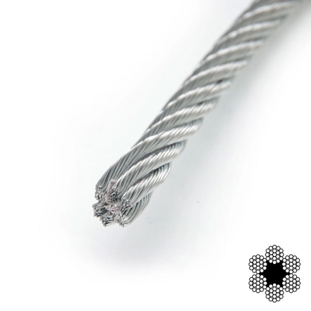 Трос оцинкованный d-8 DIN 3060 (6х19)