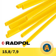 Трубка термоусаджувальна RADPOL, RCH1 15,8/7,9Х1-Z жовта