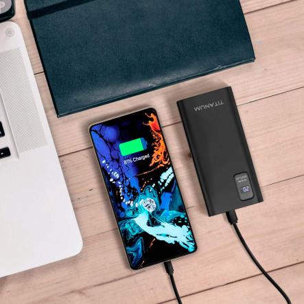 Повербанк 20000mAh TITANUM 727S QC+PD Black