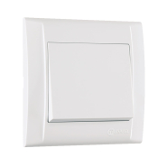 Вимикач одноклавішний Makel Defne, білий, 42001001