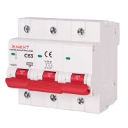 Автоматичний вимикач E.NEXT e.mcb.stand.100.3.C63, 3р, 63А, C, 10кА, s002212