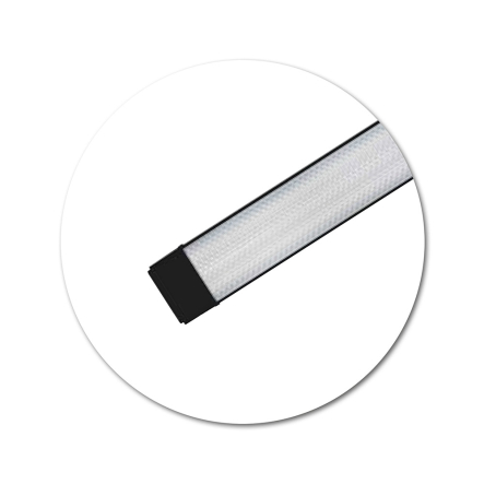 Светильник линейный LED HOROZ GAMA-60, 60W, 1200мм, 7000К, 6500Lm, чёрный, 052-006-0120-060