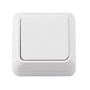 Выключатель 1-кл. наружная установка, белый, IP20, TNSy Leon, TNSy5000058