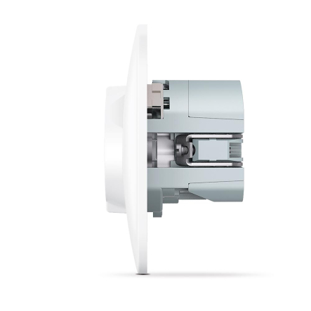 Розетка одинарная с заземлением с USB+USB-C VIDEX BINERA, белая