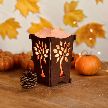 Соляной светильник «Корзина «Дерево» 1кг