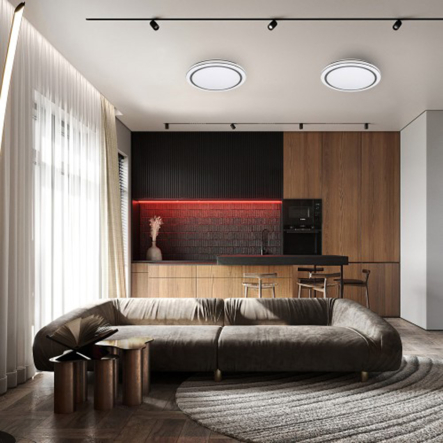 Светильник LED ARDERO AL562ARD 36W, 2700Lm, 5000K, круг 380х65мм,  IP20, звездное небо, 8010