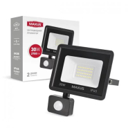 Прожектор MAXUS FL-04 30W 5000K sensor, 1-MFL-04-3050s