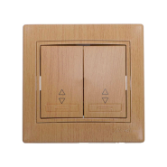 Вимикач прохідний Lezard MIRA двоклавішний, Дуб класичний матовий, 701-5151-106