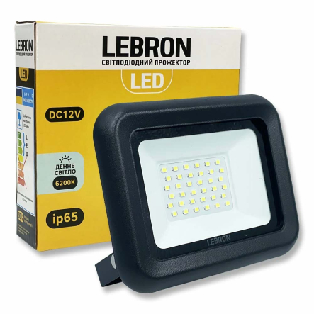 Прожектор LED LEBRON L-LF 10W, 6200K, IP65, DC12V, 17-09-10-1