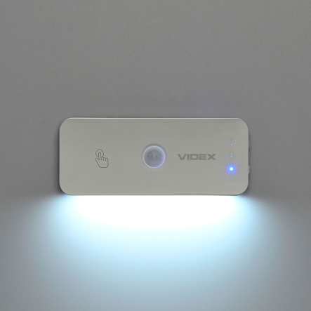Светильник LED аккумуляторный с датчиком движения VIDEX VL-NL053W-S