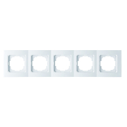 Рамка Nilson Touran п'ятірна универсальна біла, 24110095