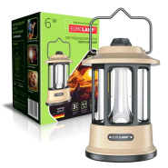 Ліхтарик портативний EUROLAM 6W battery+Type-C білий