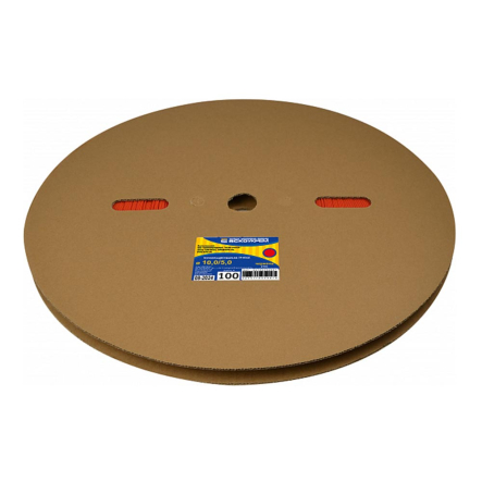 Трубка термоусаджувальна АСКО-УКРЕМ 10,0/5,0 червона (рулон 100м), A0150040697 - 1