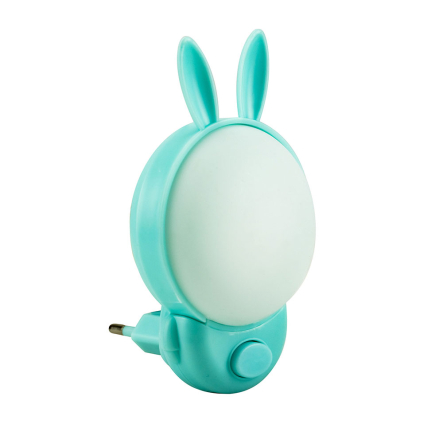 Ночник светодиодный Horoz Electric BUNNY 2CCT 1W голубой зайчик, 085-005-0001-011