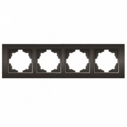 Рамка EL-BI Zena четверная, черная, 500-011100-228