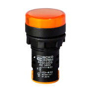 Сигнальна арматура АСКО-УКРЕМ AD22DS АС 380В, LED, жовта, A0140030154