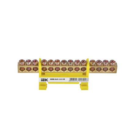 Шина PE "земля" на DIN-изоляторах тип "Стойка" ШНИ-6х9-14-С-Ж IEK - 1