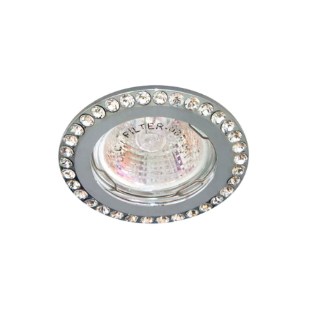 Светильник точечный Feron DL100-C, MR-16, G5.3, прозрачный, хром, 4391 - 1