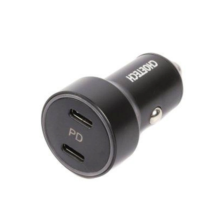 Зарядное устройство автомобильное Choetech С0054-BK, 2 порта, 36Вт, PD, черный