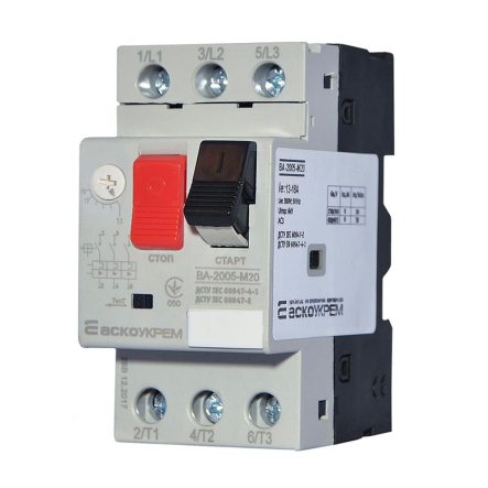 Автоматический выключатель защиты двигателя АСКО-УКРЕМ ВА-2005 М20, 13-18А, A0010050008