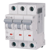 Автоматичний вимикач EATON HL-С63/3, 3p, 63A, 4.5kA, 220/400 В, 194797