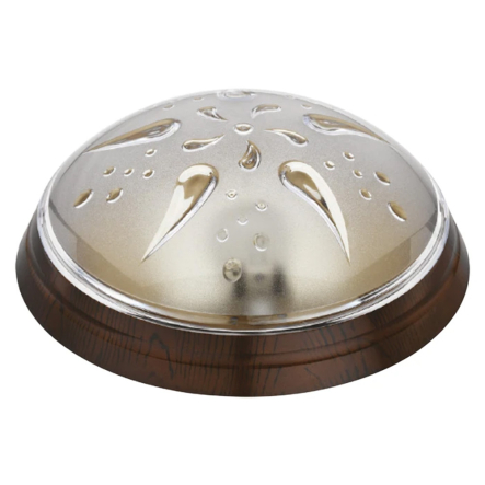 Светильник пластиковый HOROZ, УФо Роза Ветров, Е27, IP20, мах.15W, орех, 400-231-101 - 1