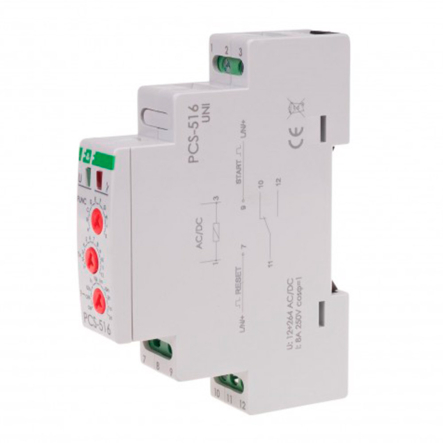 Реле времени многофункциональное F&F PCS-516UNI, 10А