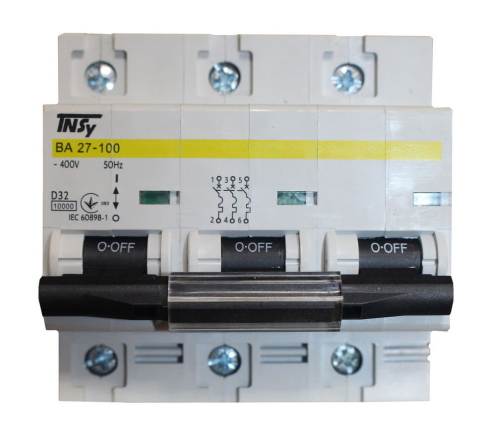 Автоматический выключатель TNSY ВА27-100, 3P, D 32 A, 10 kA, 5504902