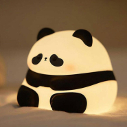 Нічник-іграшка Панда товстун 2 Вт, 3000K, 111х102х110 мм, харчовий силікон, VALESO K1160