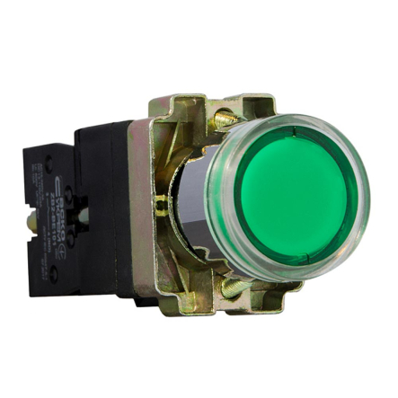 Кнопка с подсветкой зеленая ХВ2-BW3371, АСКО-УКРЕМ A0140010021