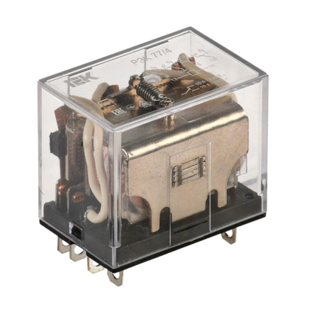 Реле IEK РЭК77/4 (LY4) з індикацією 10А, 24В DС, RRP10-4-10-024D-LED - 1