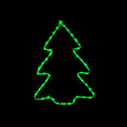 Гирлянда внешняя DELUX, MOTIF, Christmas tree, 60х45см, 7 flash, зеленая, IP44 - 1