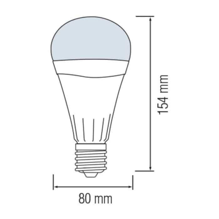Лампа аккумуляторная Horoz Electric DURAMAX-12 12W 6400K E27 220V A70
