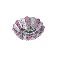 Светильник точечный Feron CD2121, MR16, GU5.3, 50W, прозрачный розовый/хром